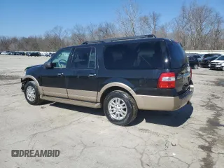 2014 Ford Expedition Max XLT with VIN 1FMJK1J51EEF32913, listed as a Copart auction lot 46832565 with 142,803 mi miles and Salvage title. Bid and sale history available at DreamBid. Image 2.