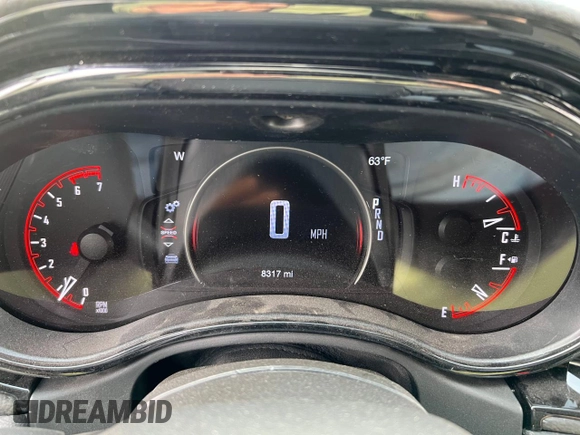 2023 Dodge Durango Pursuit with VIN 1C4SDJFT2PC583944, listed as a Copart auction lot 54107655 with 8,317 mi miles and Clean title. Bid and sale history available at DreamBid. Image 8.