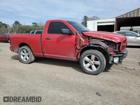 2013 Ram 1500 Express with VIN 3C6JR6AT5DG505546, listed as a Copart auction lot 46169015 with 169,223 mi miles and Salvage title. Bid and sale history available at DreamBid. Image 4.