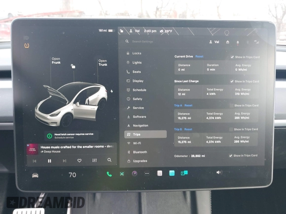 2021 Tesla Model Y Performance with VIN 5YJYGDEF1MF262930, listed as a IAAI auction lot 41606321 with 28,882 mi miles and . Bid and sale history available at DreamBid. Image 15.