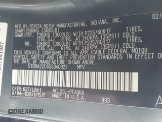 2005 Toyota Sienna XLE with VIN 5TDBA22C65S040922, listed as a IAAI auction lot 41988449 with 292,167 mi miles. Bid and sale history available at carsss.com. Image 9.