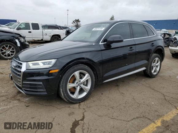2018 Audi Q5 Premium Plus with VIN WA1BNAFY1J2023249, listed as a Copart auction lot 46824104 with 78,832 mi miles and Salvage Title. Bid and sale history available at carsss.com. Image 1.