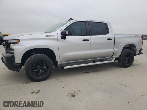 2021 Chevrolet Silverado 1500 LT Trail Boss with VIN 3GCPYFED3MG350715, listed as a Copart auction lot 44524305 with 77,857 mi miles and Salvage Title. Bid and sale history available at DreamBid. Image 1.