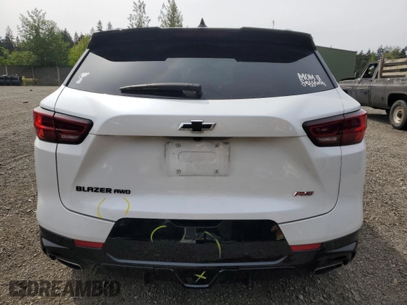 2024 Chevrolet Blazer RS z VIN 3GNKBKRSXRS139522, wystawiony jako Copart lot #56057595 z przebiegiem 29 475 mil mil oraz Szkoda całkowita • Salvage title. Historia ofert i sprzedaży dostępna na DreamBid. Obrazek 6.