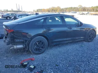 2025 Kia K5 LXS with VIN KNAG24J75S5283087, listed as a Copart auction lot 84616614 with 5,155 mi miles and Salvage Title. Bid and sale history available at carsss.com. Image 3.