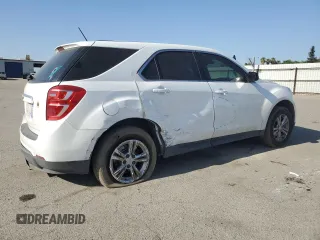 2017 Chevrolet Equinox LS with VIN 2GNALBEK1H1548503, listed as a Copart auction lot 56247655 with 121,975 mi miles and Salvage Title. Bid and sale history available at DreamBid. Image 3.
