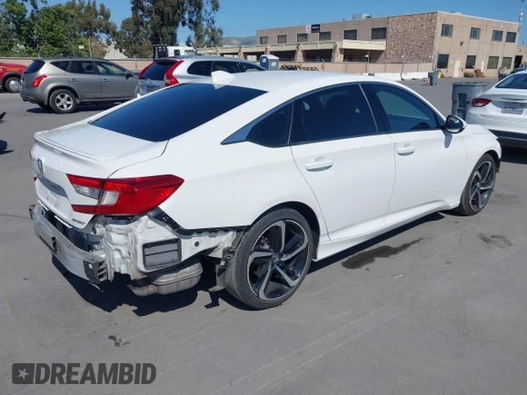 2019 Honda Accord Sport with VIN 1HGCV1F30KA031639, listed as a IAAI auction lot 42184537 with 87,619 mi miles and . Bid and sale history available at DreamBid. Image 4.