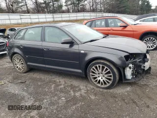 2007 Audi A3 with VIN WAUHF78P27A043168, listed as a Copart auction lot 83218044 with 182,598 mi miles and Salvage title. Bid and sale history available at DreamBid. Image 4.