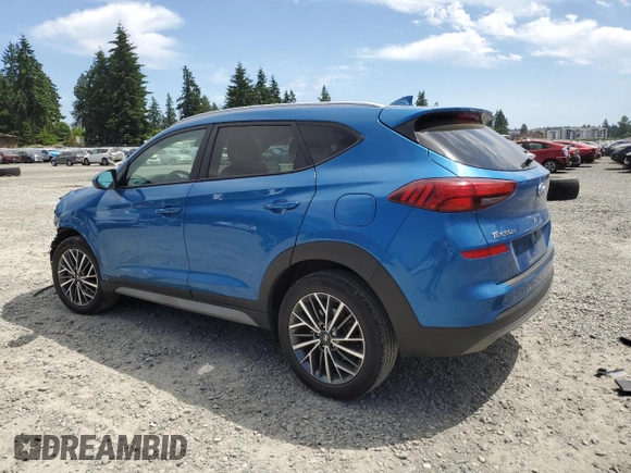 2020 Hyundai Tucson Limited z VIN KM8J3CALXLU227937, wystawiony jako Copart lot #60538825 z przebiegiem 40 061 mil mil oraz Szkoda całkowita • Salvage title. Historia ofert i sprzedaży dostępna na DreamBid. Obrazek 2.