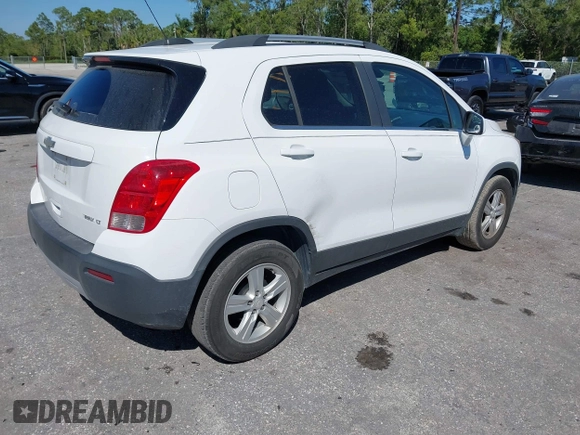 2016 Chevrolet Trax LT with VIN 3GNCJLSB5GL141743, listed as a IAAI auction lot 41795102 with 159,024 mi miles. Bid and sale history available at carsss.com. Image 4.