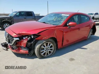 2018 Mazda 3 Sport with VIN 3MZBN1K73JM202577, listed as a Copart auction lot 52208665 with 134,207 mi miles and Salvage Title. Bid and sale history available at DreamBid. Image 1.