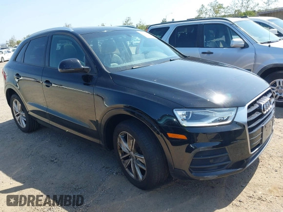 2017 Audi Q3 Premium with VIN WA1BCCFS5HR010731, listed as a IAAI auction lot 42211073 with 67,383 mi miles and . Bid and sale history available at DreamBid. Image 1.