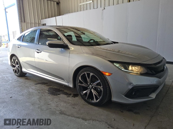 2020 Honda Civic Sedan Sport with VIN 2HGFC2F83LH562695, listed as a Copart auction lot 44449735 with 230,084 mi miles and Clean Title. Bid and sale history available at carsss.com. Image 4.