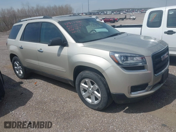 2016 GMC Acadia SLE with VIN 1GKKVPKD2GJ211888, listed as a IAAI auction lot 41914370 with 155,972 mi miles and . Bid and sale history available at DreamBid. Image 1.