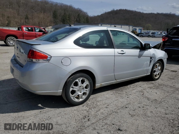 2008 Ford Focus SE with VIN 1FAHP33N48W274341, listed as a Copart auction lot 50343195 with 295,386 mi miles and Salvage Title. Bid and sale history available at carsss.com. Image 3.