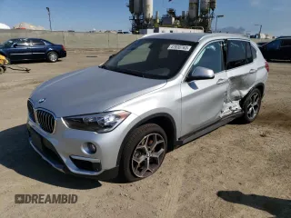 2019 BMW X1 sDrive28i with VIN WBXHU7C59K5L12043, listed as a Copart auction lot 47630763 with 53,014 mi miles. Bid and sale history available at carsss.com. Image 1.