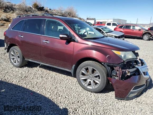 2013 Acura MDX Advance Pkg with VIN 2HNYD2H69DH502903, listed as a Copart auction lot 45979175 with 141,965 mi miles and Salvage Title. Bid and sale history available at carsss.com. Image 4.