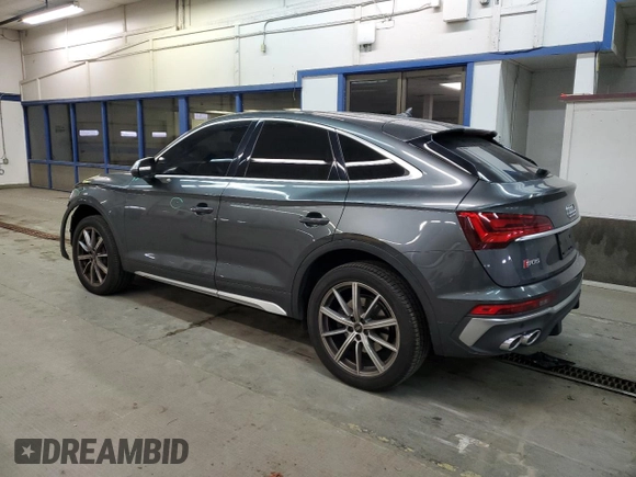 2022 Audi SQ5 Sportback Premium Plus z VIN WA124AFY3N2106433, wystawiony jako Copart lot #43756965 z przebiegiem 21 634 mil mil oraz Szkoda całkowita • Salvage title. Historia ofert i sprzedaży dostępna na DreamBid. Obrazek 2.
