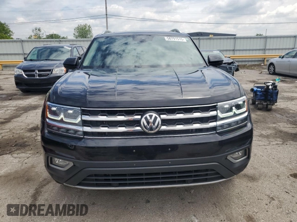2019 Volkswagen Atlas SEL with VIN 1V2MR2CA0KC526622, listed as a Copart auction lot 58791515 with 65,157 mi miles and Salvage title. Bid and sale history available at DreamBid. Image 5.