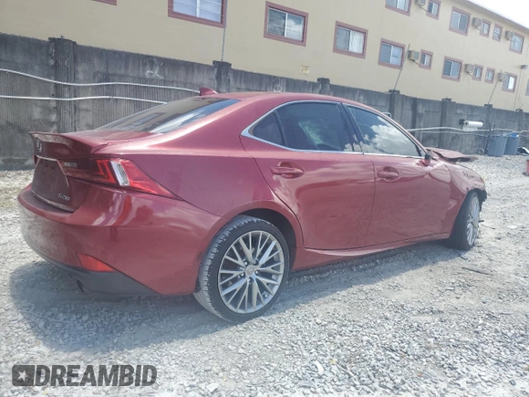2015 Lexus IS 250 with VIN JTHBF1D25F5054719, listed as a Copart auction lot 60624285 with 97,086 mi miles and Salvage title. Bid and sale history available at DreamBid. Image 3.