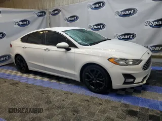 2019 Ford Fusion SE with VIN 3FA6P0HD9KR160433, listed as a Copart auction lot 52127725 with 160,025 mi miles and Clean Title. Bid and sale history available at carsss.com. Image 4.