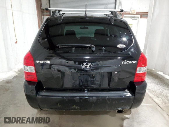 2007 Hyundai Tucson GLS with VIN KM8JM12B27U586678, listed as a Copart auction lot 76318234 with 135,542 mi miles and Salvage Title. Bid and sale history available at carsss.com. Image 6.