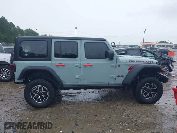 2024 Jeep Wrangler Rubicon with VIN 1C4PJXFG4RW160501, listed as a IAAI auction lot 42366618 with 16,515 mi miles and . Bid and sale history available at DreamBid. Image 14.