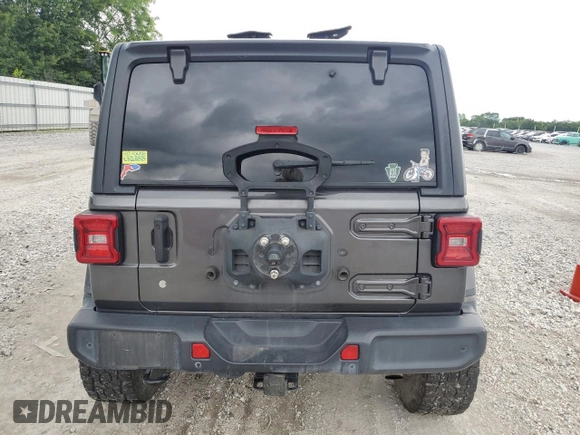 2018 Jeep Wrangler Unlimited Sahara с VIN 1C4HJXEG0JW308332, выставлен на аукционе Copart как лот 58778355 с пробегом 90 384 миль миль и Списание • Salvage title. История ставок и продаж доступна на DreamBid. Изображение 6.