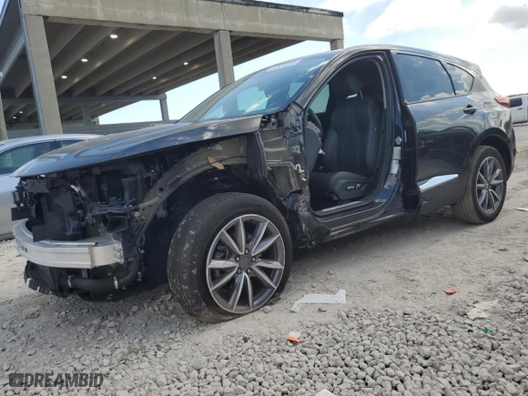 2022 Acura RDX w/Technology Package with VIN 5J8TC1H51NL004933, listed as a Copart auction lot 42537555 with 26,495 mi miles and Salvage Title. Bid and sale history available at carsss.com. Image 1.