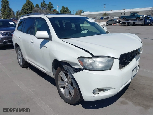 2009 Toyota Highlander Sport with VIN JTEES43AX92130764, listed as a IAAI auction lot 41862340 with 257,577 mi miles. Bid and sale history available at carsss.com. Image 1.