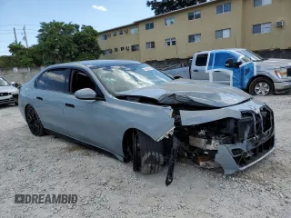 2023 BMW 7 Series 740i z VIN WBA23EH08PCM24789, wystawiony jako Copart lot #47390015 z przebiegiem 51 854 mil mil oraz Nie do naprawy • Non repairable. Historia ofert i sprzedaży dostępna na DreamBid. Obrazek 4.