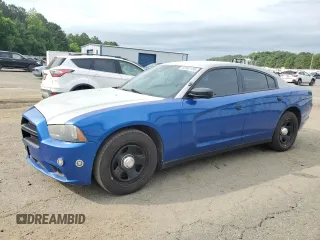 2014 Dodge Charger Police z VIN 2C3CDXAT7EH348002, wystawiony jako Copart lot #60502155 z przebiegiem 179 562 mil mil oraz Szkoda całkowita • Salvage title. Historia ofert i sprzedaży dostępna na DreamBid. Obrazek 1.
