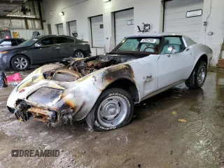 1976 Chevrolet Corvette with VIN 1Z37L6S436121, listed as a Copart auction lot 42052205 with 77,537 mi miles and Salvage title. Bid and sale history available at DreamBid. Image 1.