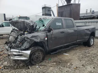 2023 Ram 3500 Tradesman with VIN 3C63RRGL8PG533380, listed as a Copart auction lot 44143105 with 0 mi miles and Salvage Title. Bid and sale history available at carsss.com. Image 1.
