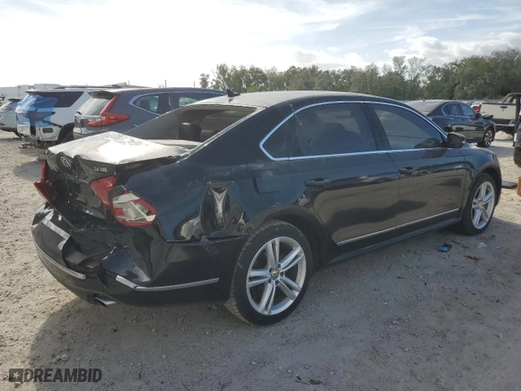 2013 Volkswagen Passat SEL Premium with VIN 1VWCM7A34DC052705, listed as a Copart auction lot 80663534 with 95,074 mi miles and Salvage Title. Bid and sale history available at carsss.com. Image 3.