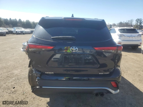 2021 Toyota Highlander XSE with VIN 5TDLZRBH9MS062204, listed as a Copart auction lot 48347715 with 81,299 mi miles and Salvage Title. Bid and sale history available at carsss.com. Image 6.