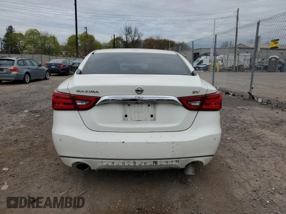 2017 Nissan Maxima SL with VIN 1N4AA6AP9HC425460, listed as a Copart auction lot 52168535 with 87,042 mi miles and Salvage title. Bid and sale history available at DreamBid. Image 6.