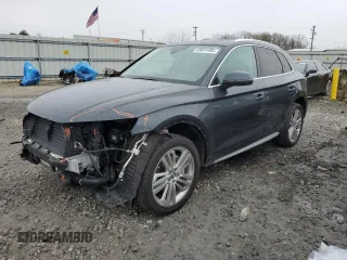2018 Audi Q5 Premium Plus z VIN WA1BNAFY4J2024962, wystawiony jako Copart lot #43031485 z przebiegiem 2 376 mil mil oraz Szkoda całkowita • Salvage title. Historia ofert i sprzedaży dostępna na DreamBid. Obrazek 1.