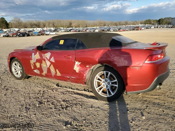 2014 Chevrolet Camaro LT with VIN 2G1FB3D36E9182917, listed as a Copart auction lot 88252885 with 205,239 mi miles and Salvage Title. Bid and sale history available at carsss.com. Image 2.