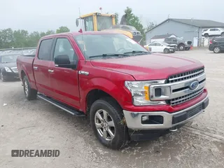 2018 Ford F-150 XL with VIN 1FTFW1E56JFE42735, listed as a IAAI auction lot 42382728 with 97,339 mi miles and . Bid and sale history available at DreamBid. Image 1.