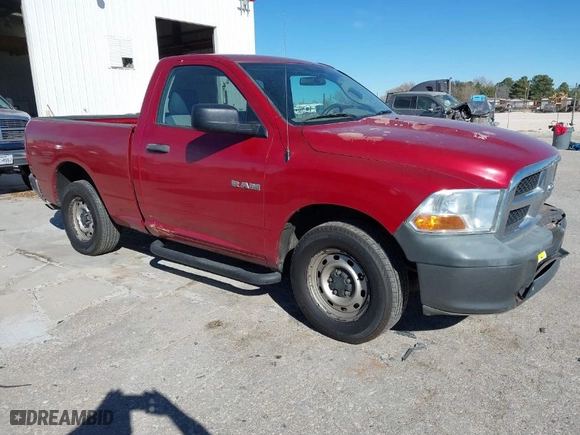 2010 Dodge Ram 1500 ST with VIN 3D7JB1EK1AG104871, listed as a IAAI auction lot 41176420 with NaN miles. Bid and sale history available at carsss.com. Image 1.