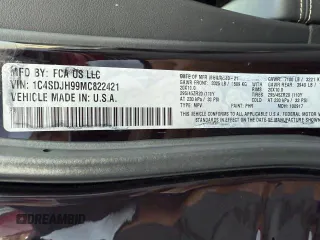 2021 Dodge Durango SRT Hellcat with VIN 1C4SDJH99MC822421, listed as a Copart auction lot 47705615 with 7,345 mi miles and Clean Title. Bid and sale history available at DreamBid. Image 10.