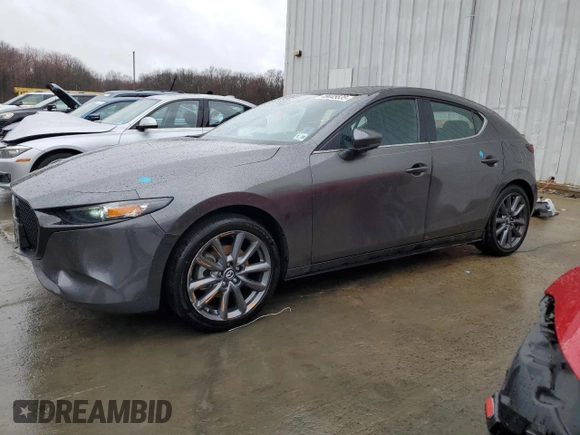 2021 Mazda Mazda3 Hatchback Preferred with VIN JM1BPBLL8M1338901, listed as a Copart auction lot 49445535 with 65,893 mi miles and Salvage Title. Bid and sale history available at carsss.com. Image 1.