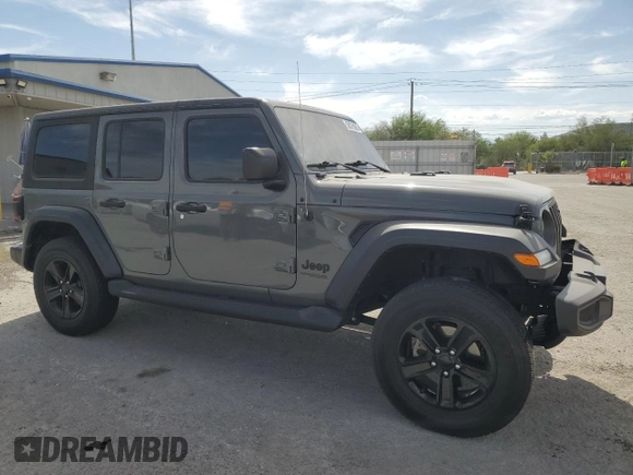 2020 Jeep Wrangler Unlimited Sport Altitude z VIN 1C4HJXDN0LW134426, wystawiony jako Copart lot #58575095 z przebiegiem 30 044 mil mil oraz Szkoda całkowita • Salvage title. Historia ofert i sprzedaży dostępna na DreamBid. Obrazek 4.