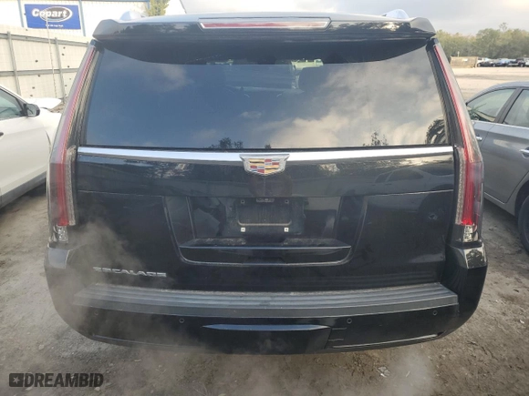 2019 Cadillac Escalade Premium Luxury with VIN 1GYS4CKJ3KR214350, listed as a Copart auction lot 85612394 with 91,510 mi miles and Salvage Title. Bid and sale history available at carsss.com. Image 6.