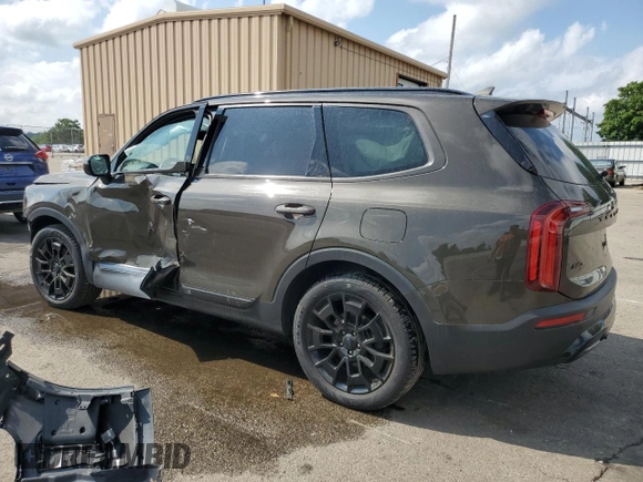 2021 Kia Telluride SX with VIN 5XYP5DHC6MG186195, listed as a Copart auction lot 59906235 with 77,626 mi miles and Salvage title. Bid and sale history available at DreamBid. Image 2.