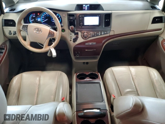 2013 Toyota Sienna XLE with VIN 5TDDK3DC9DS070424, listed as a Copart auction lot 61406715 with 193,583 mi miles and Salvage title. Bid and sale history available at DreamBid. Image 8.