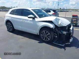 2022 Audi Q5 S line Premium with VIN WA1GAAFY2N2087968, listed as a IAAI auction lot 42531144 with 41,542 mi miles and . Bid and sale history available at DreamBid. Image 1.