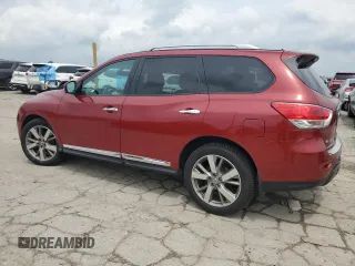 2016 Nissan Pathfinder Platinum with VIN 5N1AR2MM5GC636419, listed as a Copart auction lot 60929575 with 214,138 mi miles and Salvage title. Bid and sale history available at DreamBid. Image 2.