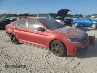 2023 Volkswagen Jetta Autobahn with VIN 3VW2T7BU3PM055135, listed as a Copart auction lot 42927685 with 25,678 mi miles and Non repairable. Bid and sale history available at DreamBid. Image 4.
